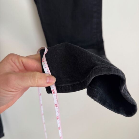 MOTHER High Waisted Rider Ankle Straight Leg Jeans- Not Guilty (Black) | Size 25 - Picture 6 of 10